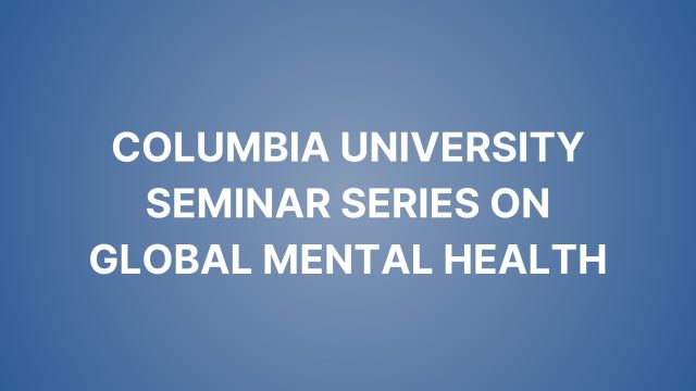 Seminar Series